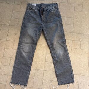 Gray washed gap jeans